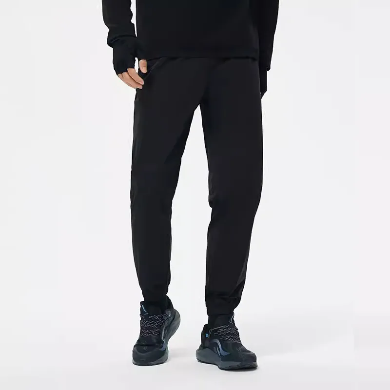 LiNing Knitted Sports Pants Men's Black-4