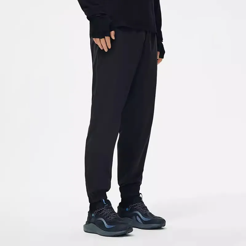 LiNing Knitted Sports Pants Men's Black-5