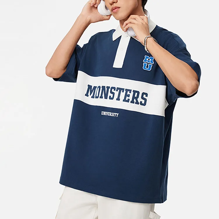 LiNing x Disney Polo Shirt Unisex Dark Navy/Ivory-4