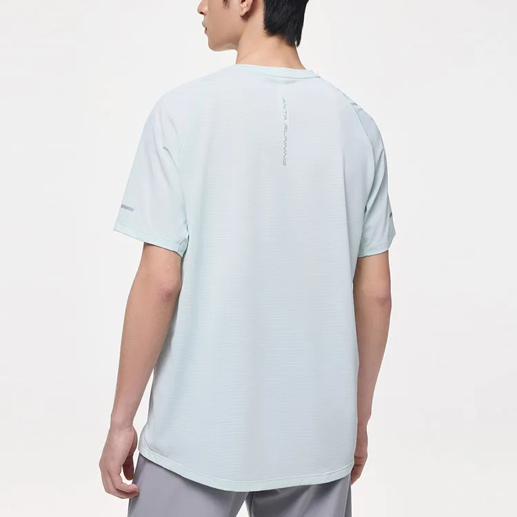 Anta Running Collection T Shirt Men's Ripple Clear Blue-2