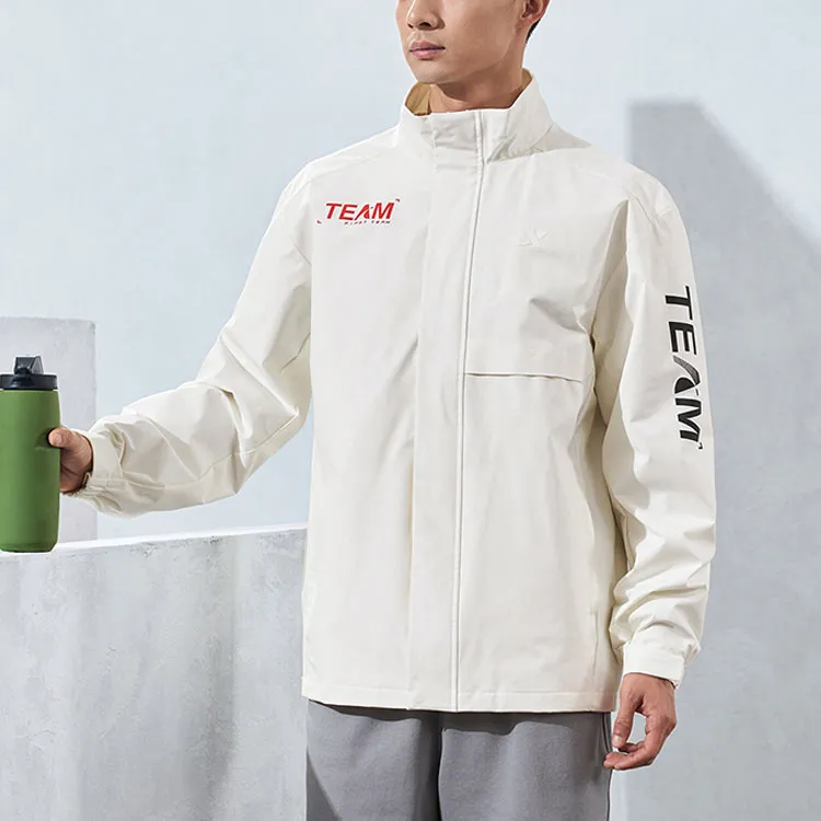 XTEP Variety Training Collection Trench Coat Men's Antique White-2