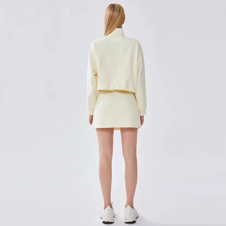 Particle Fever Sweatshirt Women's Light Yellow-1