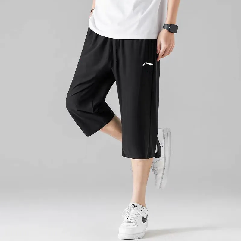 LiNing Knitted Sweatpants Men's Black-2