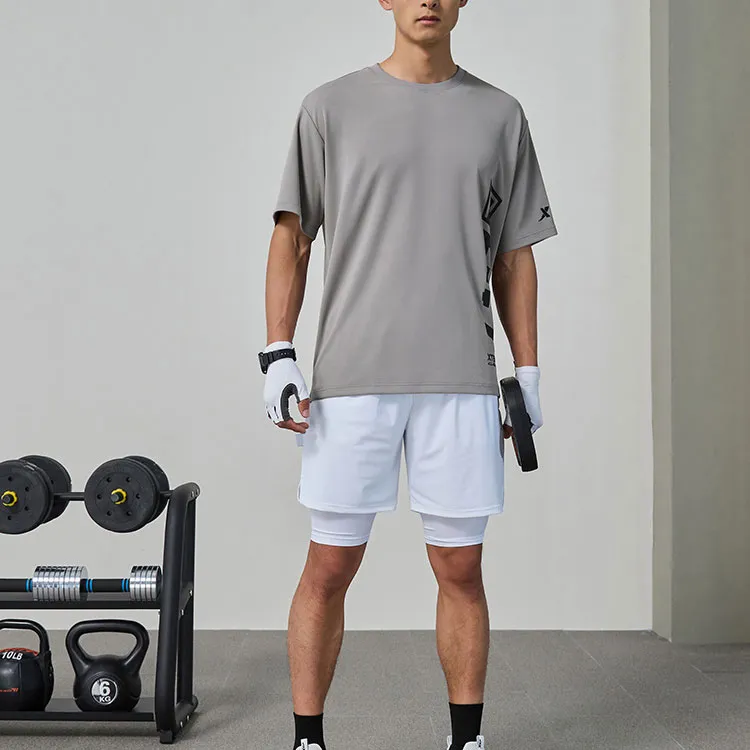 XTEP T-Shirt Men's Mud Clay Gray-2