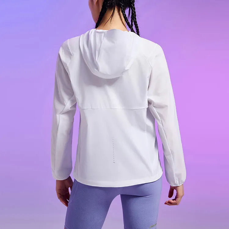 Anta Running Collection Trench Coat Women's Pure White-3