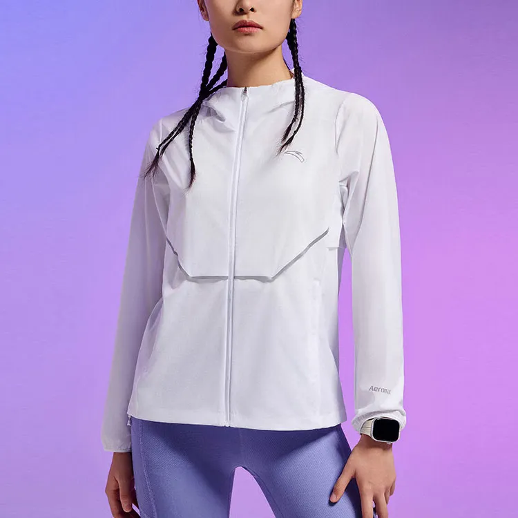Anta Running Collection Trench Coat Women's Pure White-2