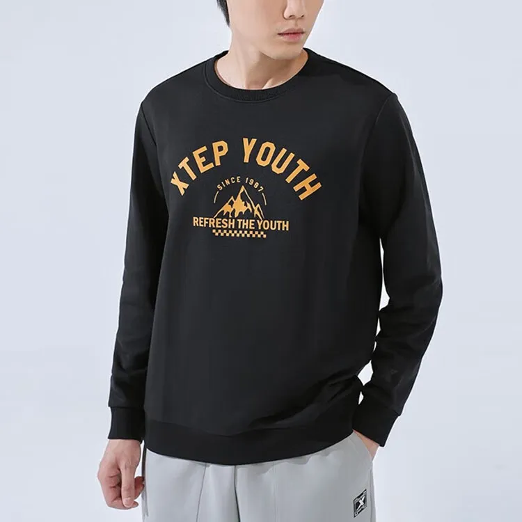 XTEP Vitality Series Sweatshirt Unisex Jet Black-2