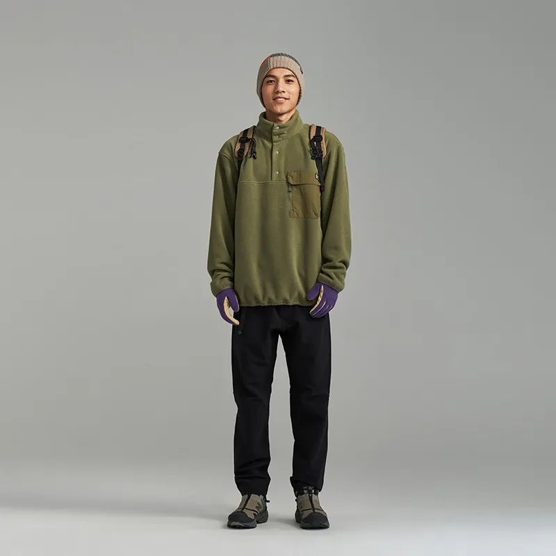 Ankorau Sweatshirt Men's Khaki Green-1