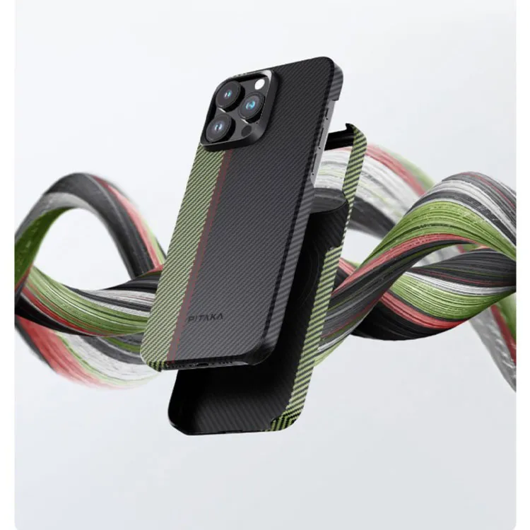 PITAKA Aramid Material MagSafe Magnetic Extra Thin Premium Extreme Phone Cases Compatibility With 15/16/Plus/Pro/Pro Ma-4