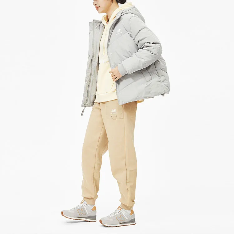 New Balance Down Jacket Winter Women's Light Gray-2