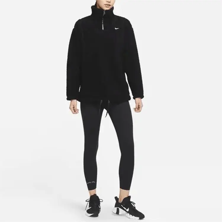 Nike Velvet Jackets Women's Black-1