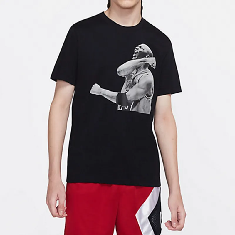 Jordan Set-in Sleeve T-Shirt Men's Black-2