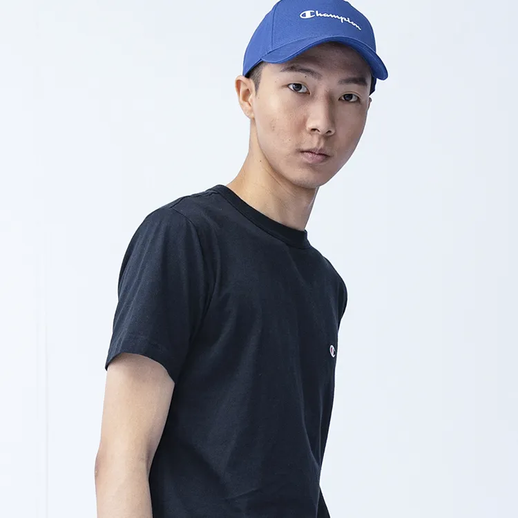 Champion T Shirt Unisex Navy Blue Japan Version-3