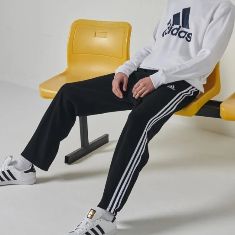 Adidas TAEKWONDO Casual Pants Men's Black White-3