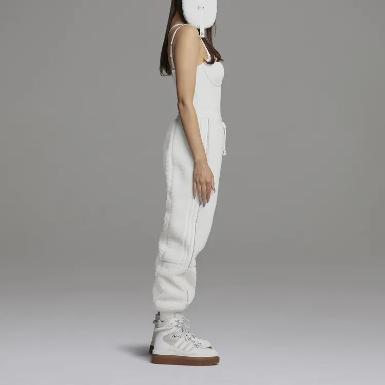 Adidas Originals Teddy Cargo Knitted Sweatpants Unisex Bright White-4