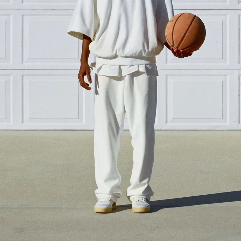 Adidas Originals Adidas Basketball  Chapter 02 Knitted Sports Pants Unisex White-2