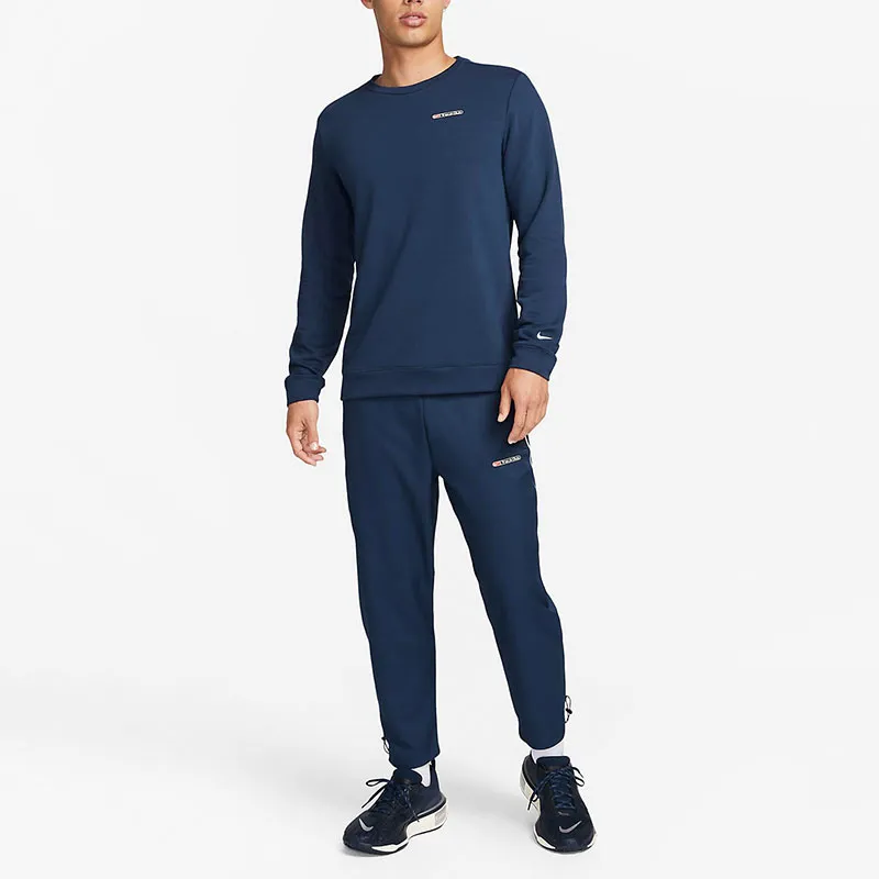 Nike Knitted Sweatpants Men Dark Navy Blue-2