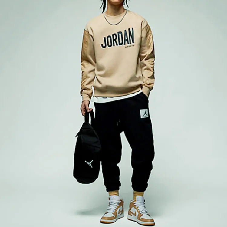 Jordan Flight MVP Sweatshirt Men's Desert Yellow-4