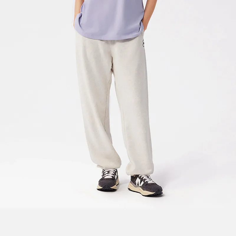 New Balance Sports Long Pants Knitted Sweatpants Women's White-4
