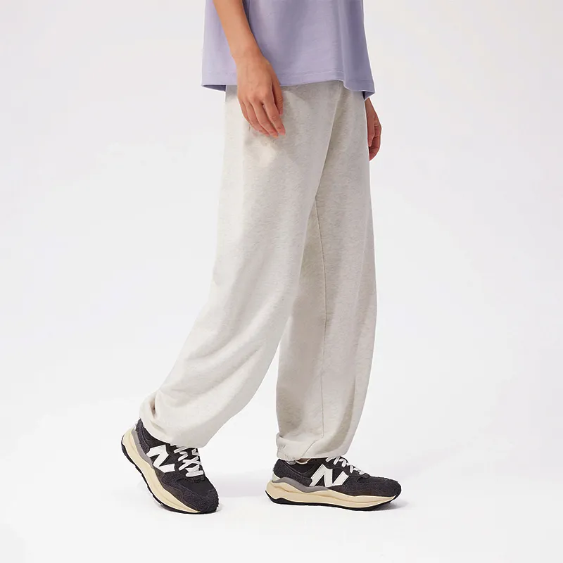 New Balance Sports Long Pants Knitted Sweatpants Women's White-5