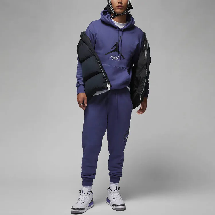 Jordan Knitted Sweatpants Men's Purple-3