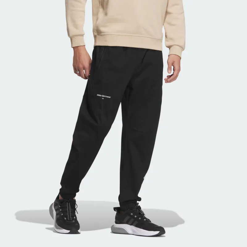 Adidas Knitted Sweatpants Men's Black-3