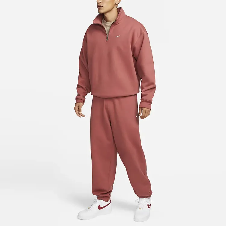 Nike Knitted Sweatpants Men Rusty Red-3