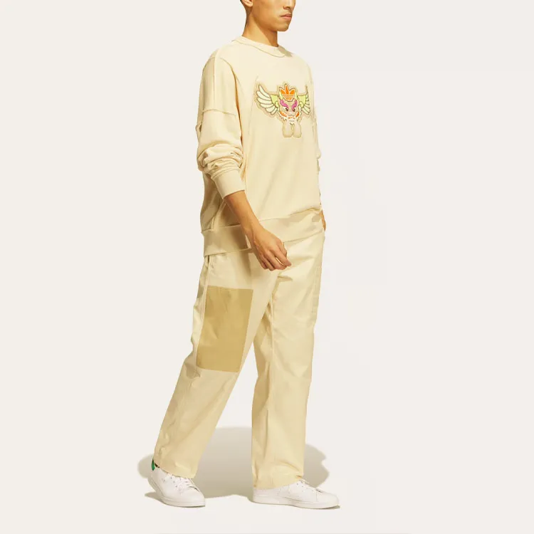 Adidas Knitted Sweatpants Men Brown-2