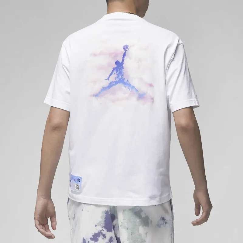 Jordan Next Stop Dongdan Series T Shirts Men White-3