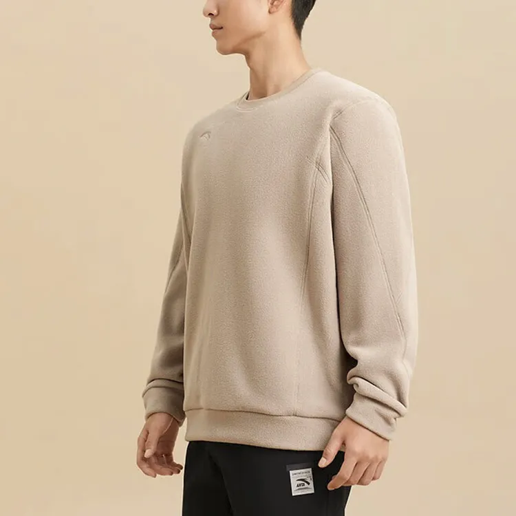 ANTA Variety Training Collection Sweatshirts Men Dark Gray Brown-3