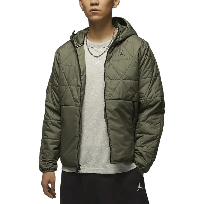 Jordan Sport Jackets Coats Men's Medium Olive Green-2