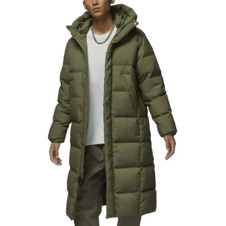 Jordan Flight Down Jacket Men's Medium Olive Green-2