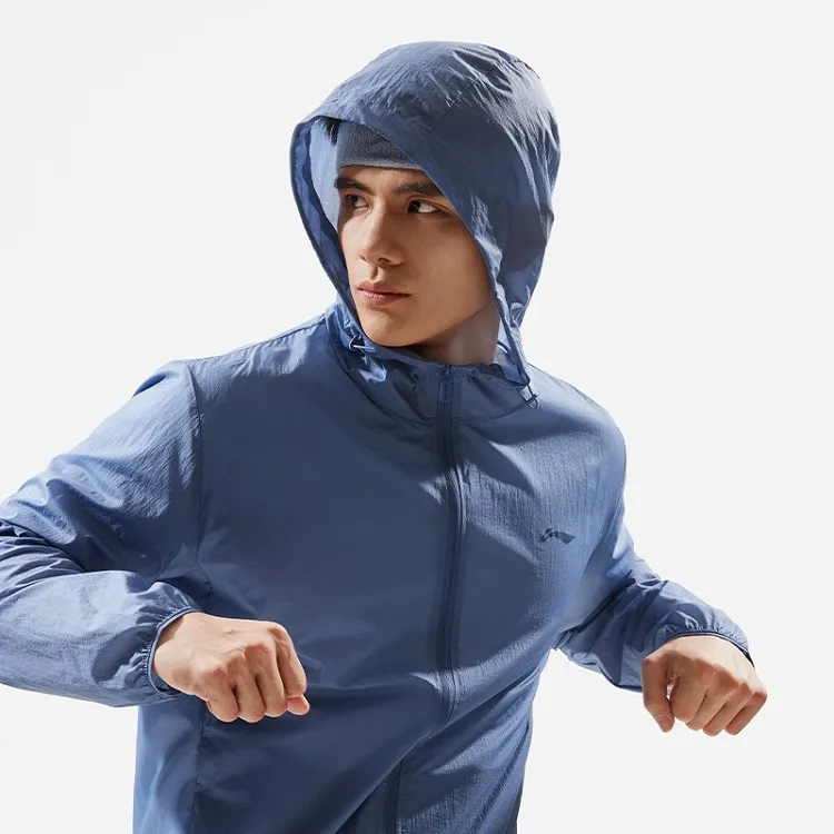 LiNing Sun Protection Clothing Men's Dusty Blue-3