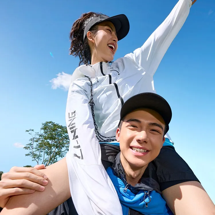 LiNing Fitness Series UV Protection Sun Protection Clothing Men's Standard White-3