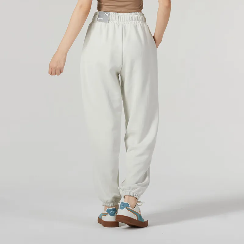 PUMA Knitted Sweatpants Women's White-3