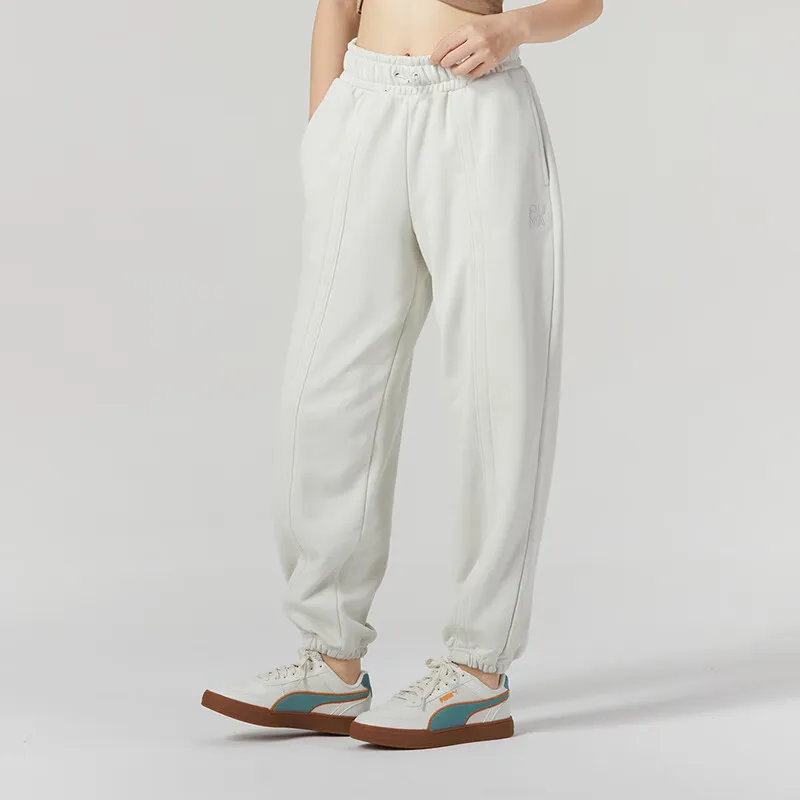 PUMA Knitted Sweatpants Women's White-2