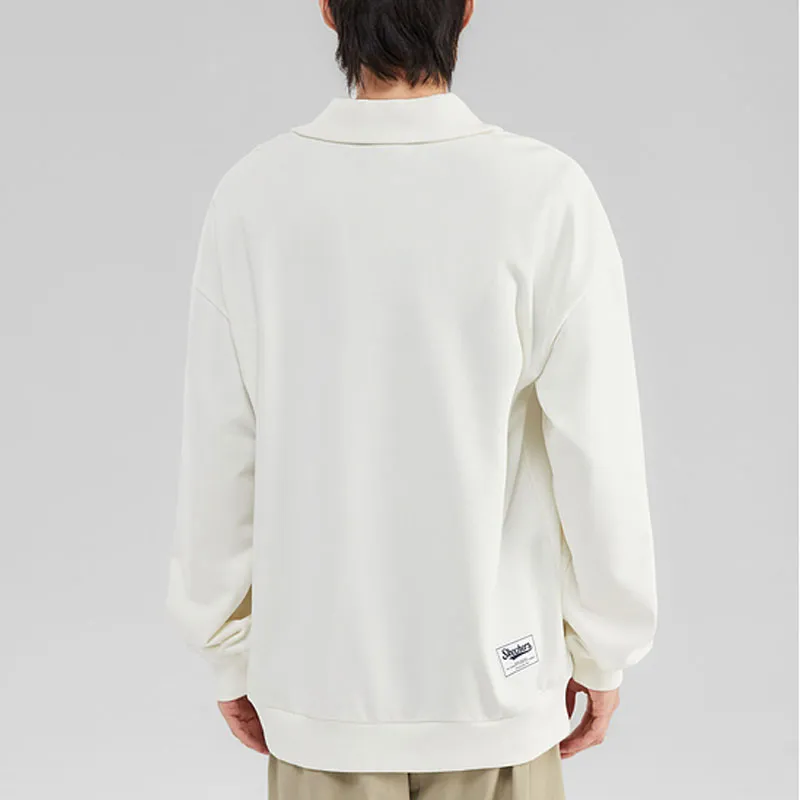 Skechers Colorful Sweatshirts Men Marshmallow White/0074-2