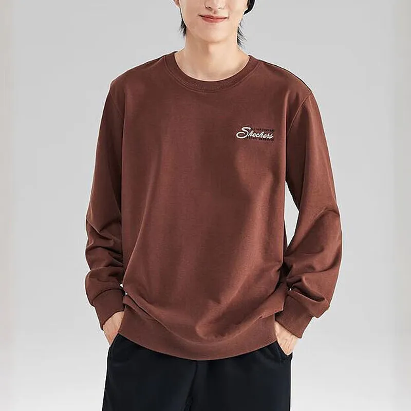 Skechers Colorful Sweatshirts Men Chicory Coffee Brown/03JJ-2