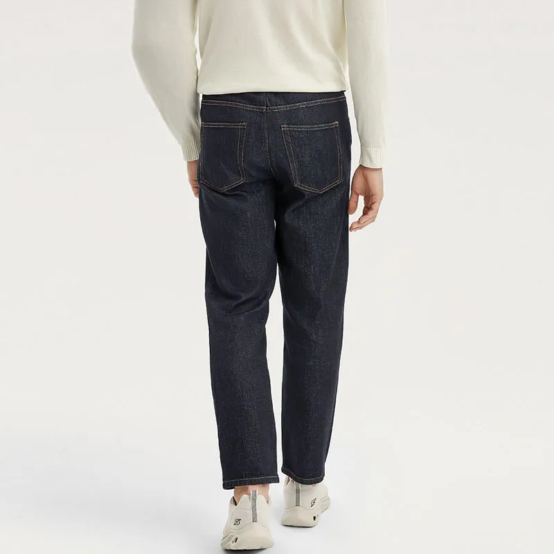 Skechers Elegant Diamond Collection Sports Lifestyle Collection Jeans Men's Denim Dark Blue Black-3