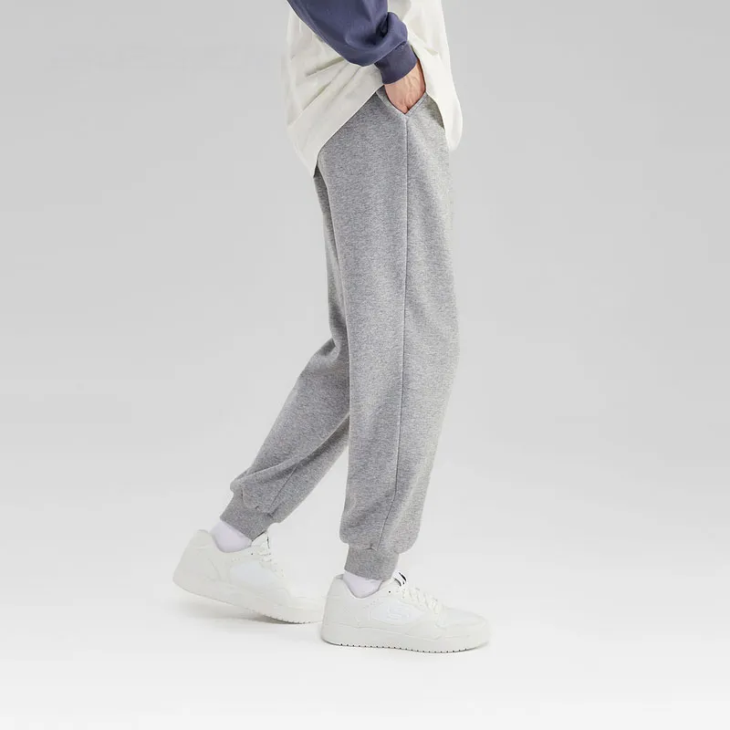 Skechers Colorful Knitted Sweatpants Men Medium Heather Gray/004F-3