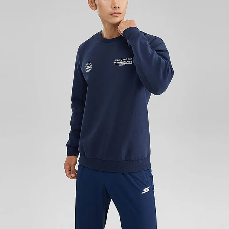 Skechers Sweatshirts Men Marine Collegiate Blue/02MZ-4