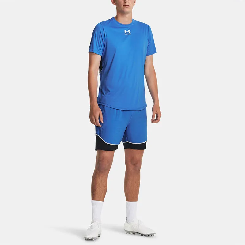Under Armour Challenger Pro Sports Shorts Men Aqua Blue-4
