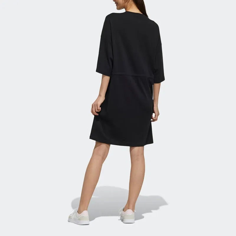 Adidas Neo Short Sleeved Dresses Women's Black-2