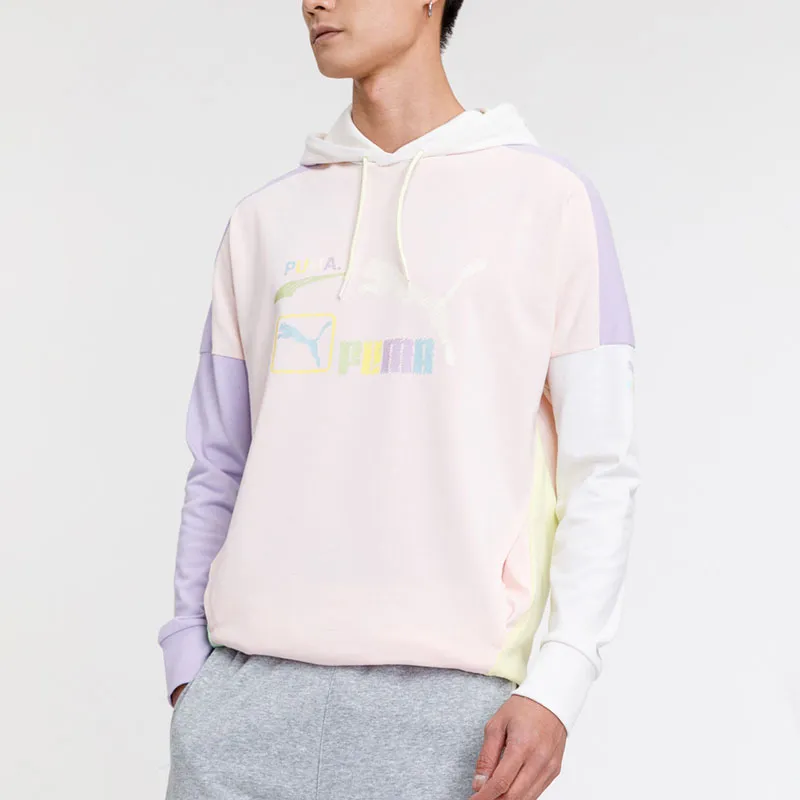 PUMA Sweatshirts Men Pink White-1