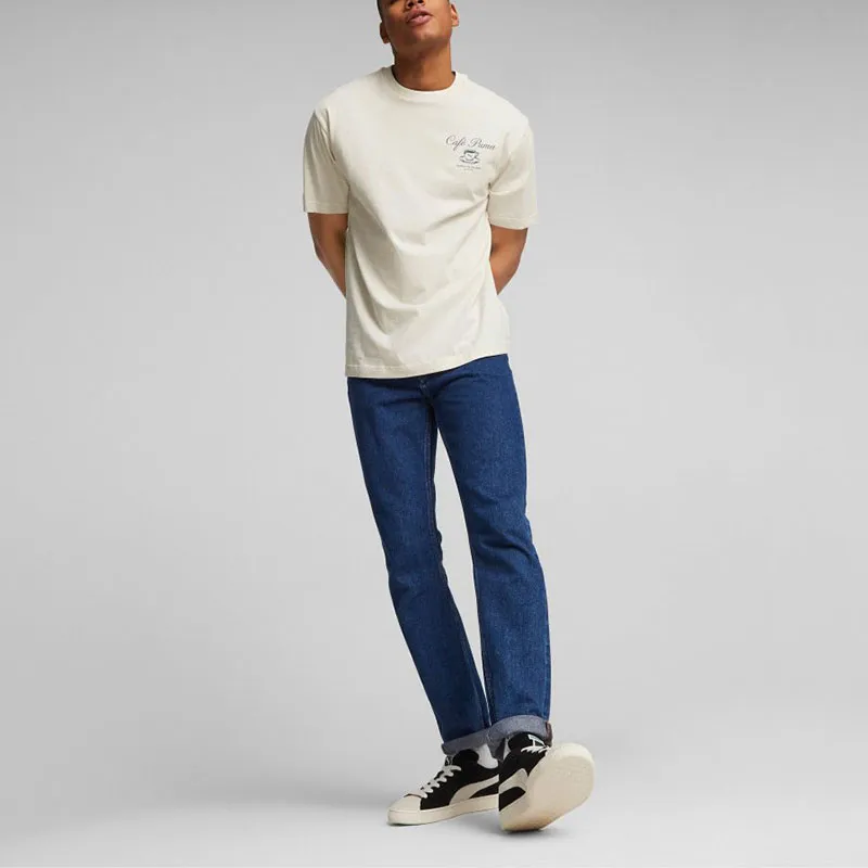 PUMA CLASSICS T Shirts Men Light Beige-2