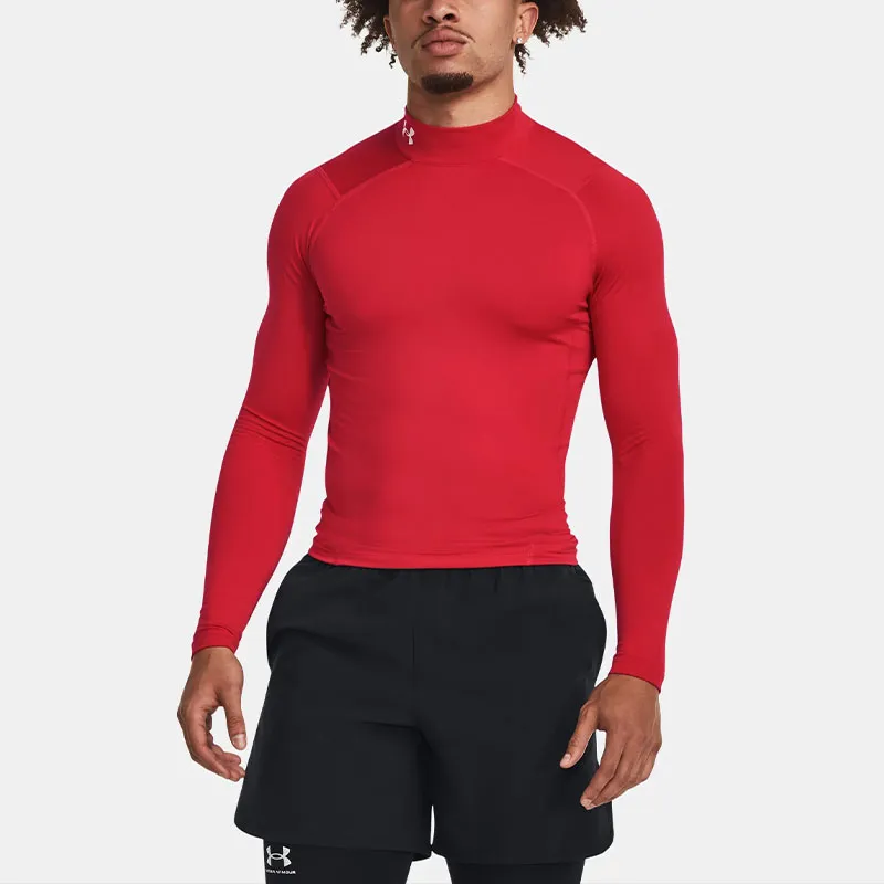 Under Armour ColdGear T Shirts Men Red-2