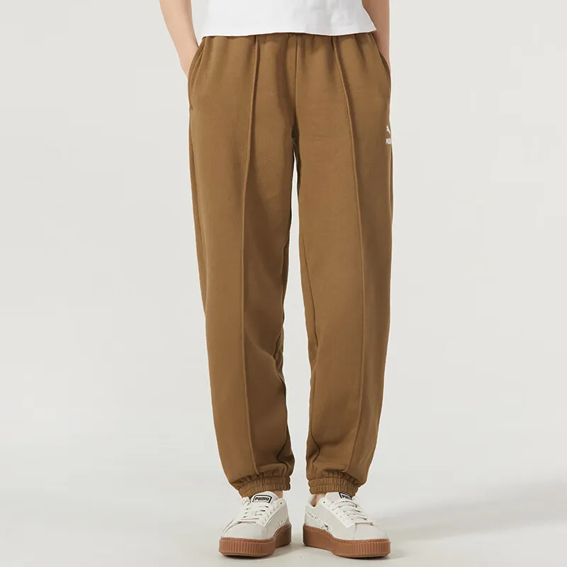 PUMA Knitted Sweatpants Women's Brown-2