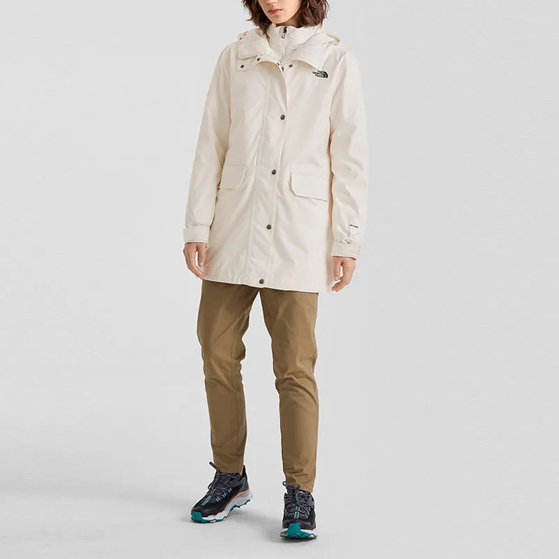 THE NORTH FACE City Outdoor Collection Windproof Windbreaker Jacket Women's Ecru-2