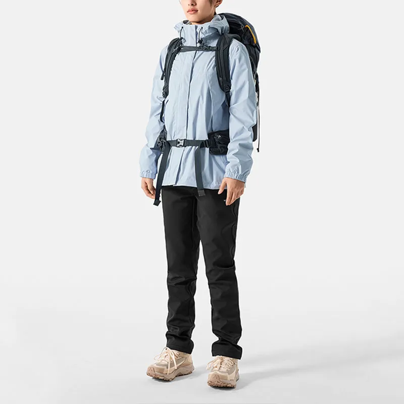 THE NORTH FACE City Outdoor Collection Waterproof, Windproof, Breathable, And Thermal Windbreaker Jacket Women's Blue-3