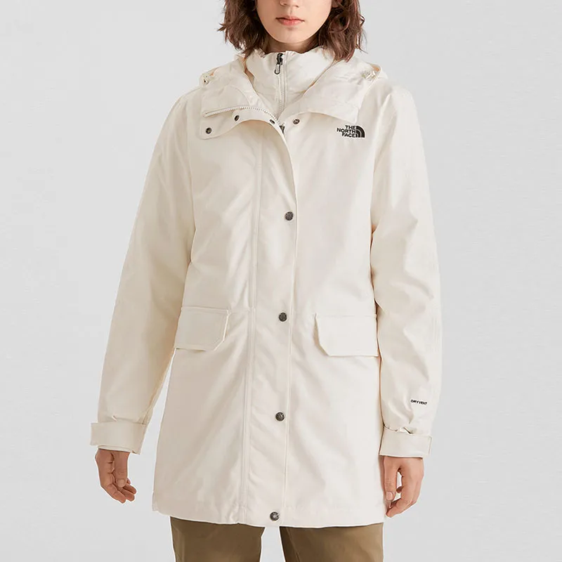 THE NORTH FACE City Outdoor Collection Windproof Windbreaker Jacket Women's Ecru-1